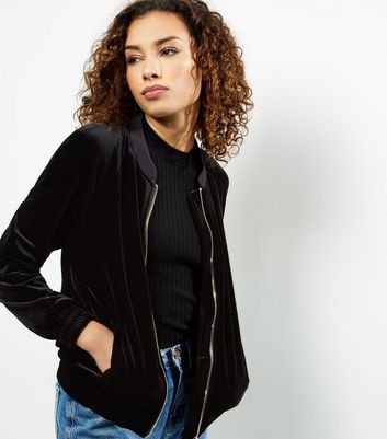 velour bomber jacket womens