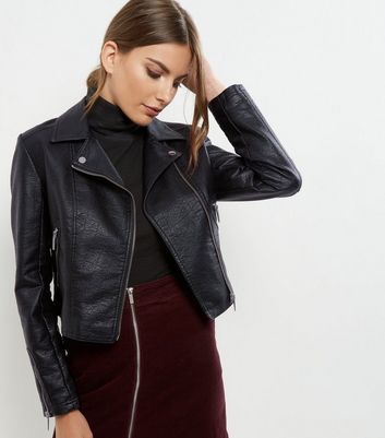 black biker jacket new look