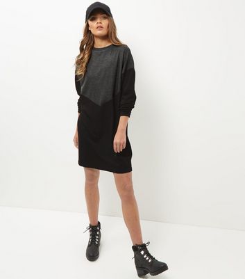 jumper dress and ankle boots