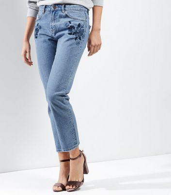 new look embroidered jeans