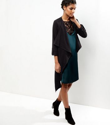 New look black sales duster coat