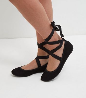 tie up ballet pumps