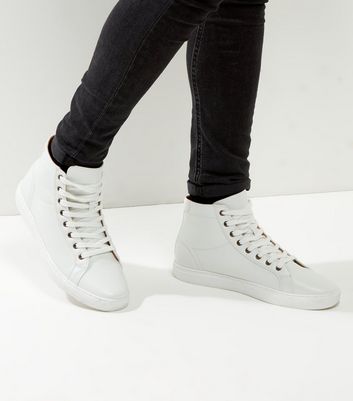 White Hi-Top Trainers | New Look