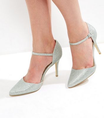 new look silver glitter shoes