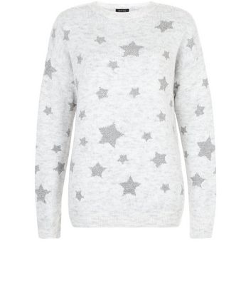 women's star print jumper