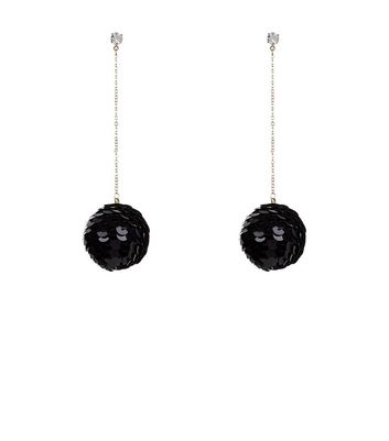 new look black earrings