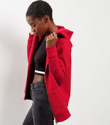 new look red hoodie