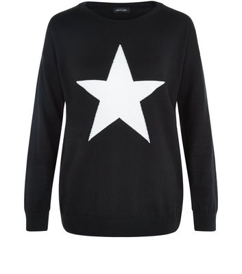 women's star print jumper