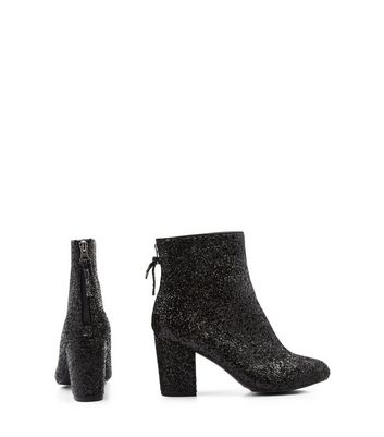 Glitter block heel on sale boots