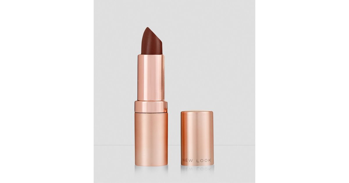Dark Brown Matte Lipstick New Look