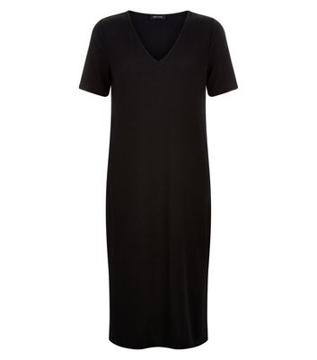 new look black t shirt dress