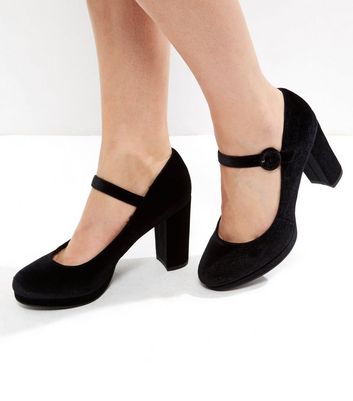 black velvet shoes