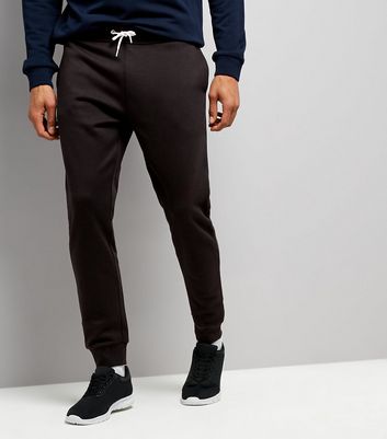 black basic joggers