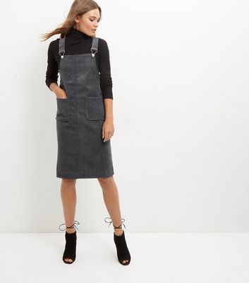 ladies cord pinafore