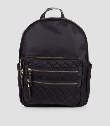 new look black rucksack