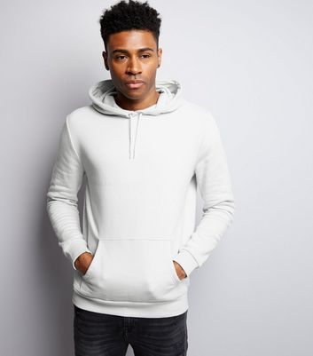 Pale Grey Pocket Front Hoodie New Look