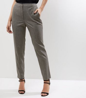 grey slim trousers ladies