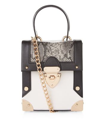 snakeskin bag new look