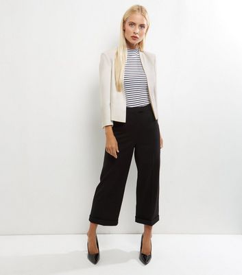 White Cropped Jacket New Look