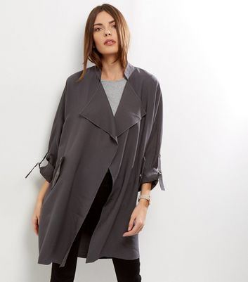 Kimmy Grey Duster Waterfall Coat Kimmy Grey Duster Waterfall Coat