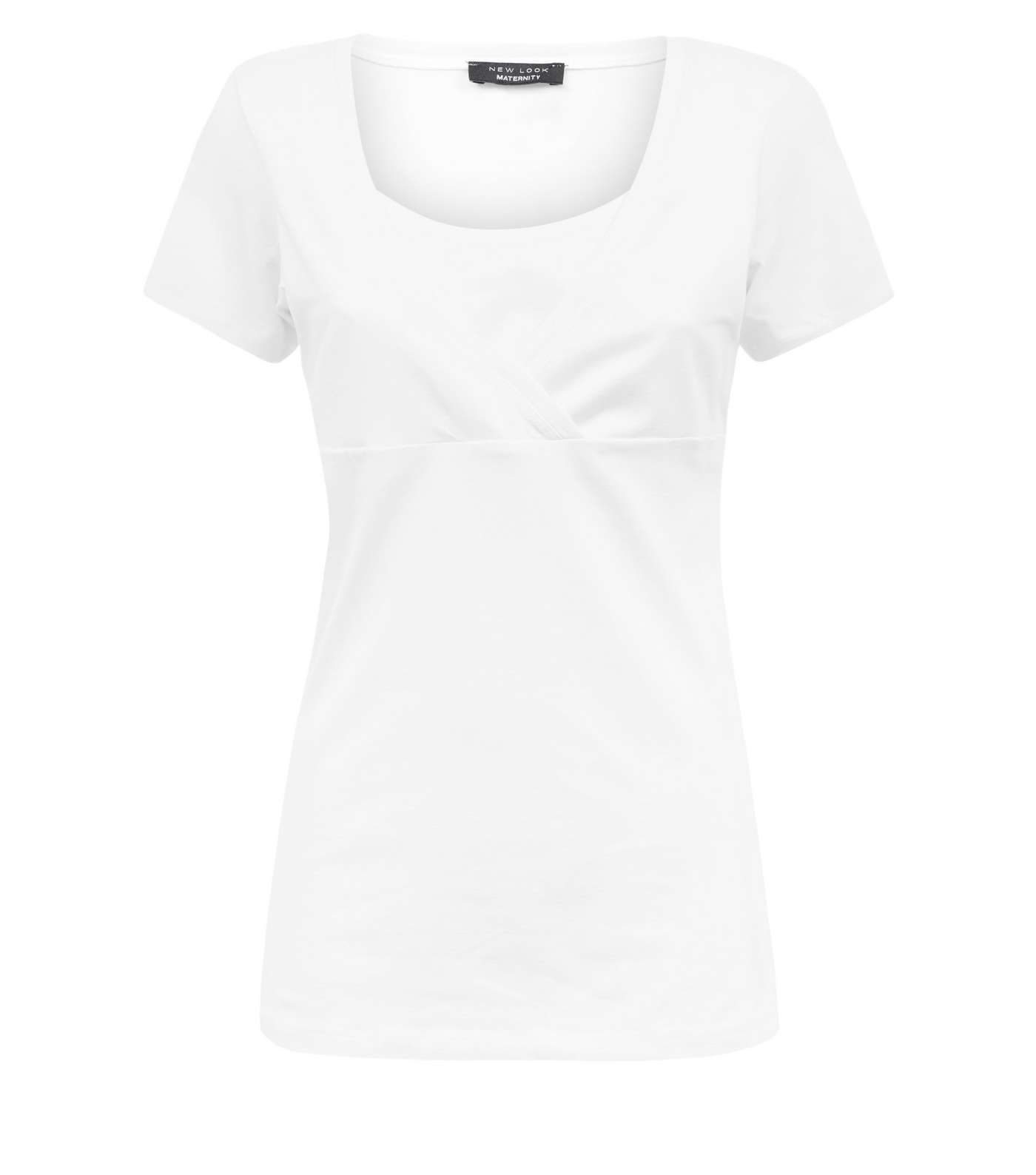 Maternity White Nursing T-shirt Image 4