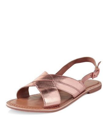 Cross strap sale slingback sandals