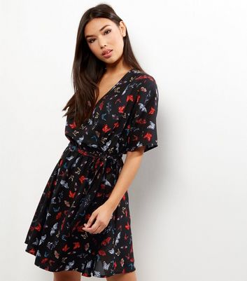 new look butterfly dress