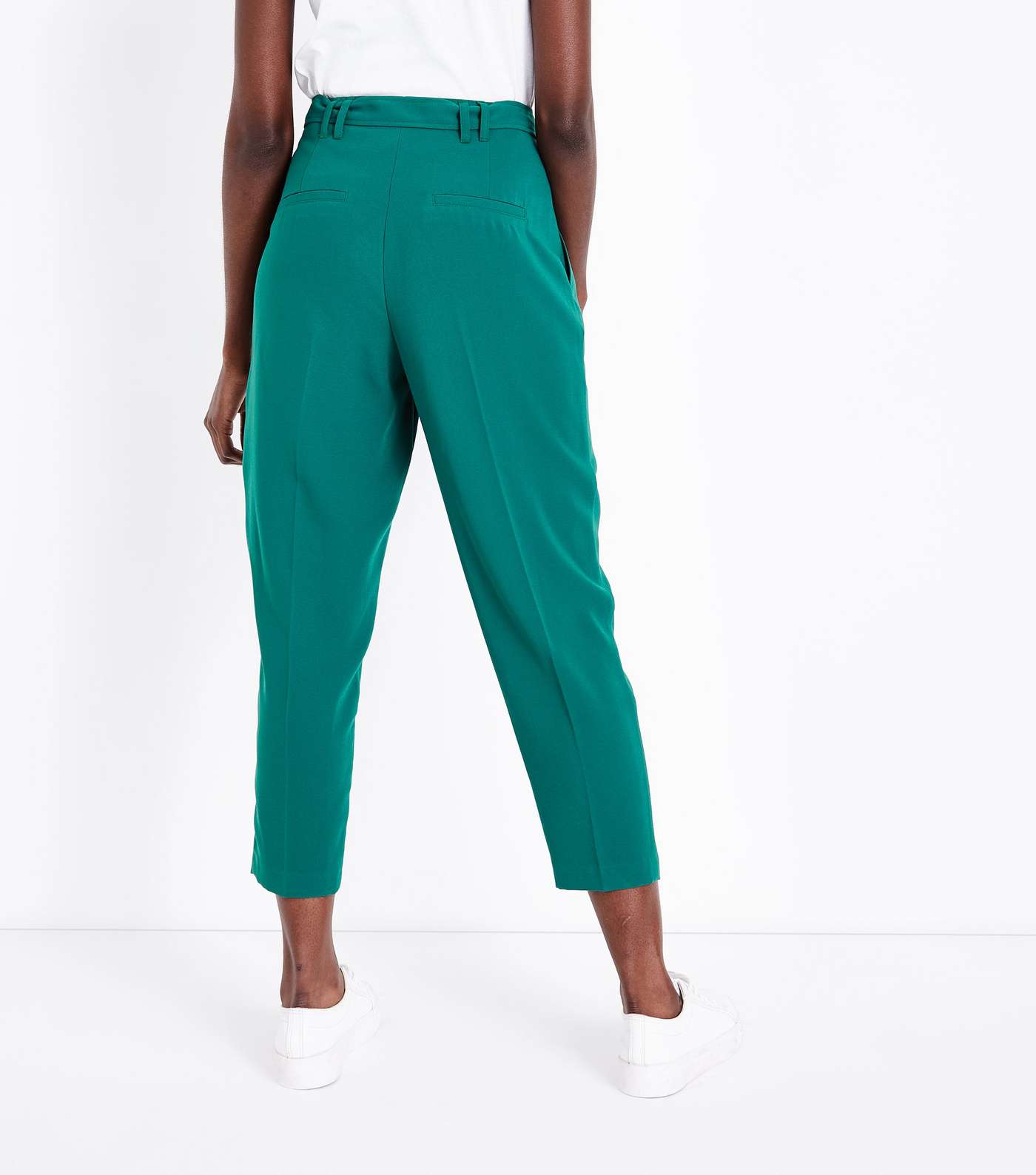 Green Tie Waist Trousers Image 3