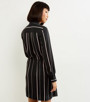 new look striped shirt dress