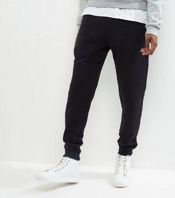 black biker joggers