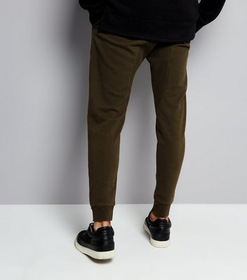 ripped khaki joggers