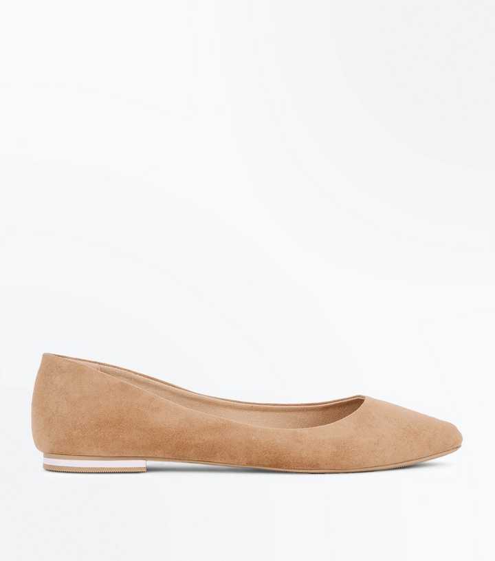 Mink Suedette Metal Heel Pointed Pumps