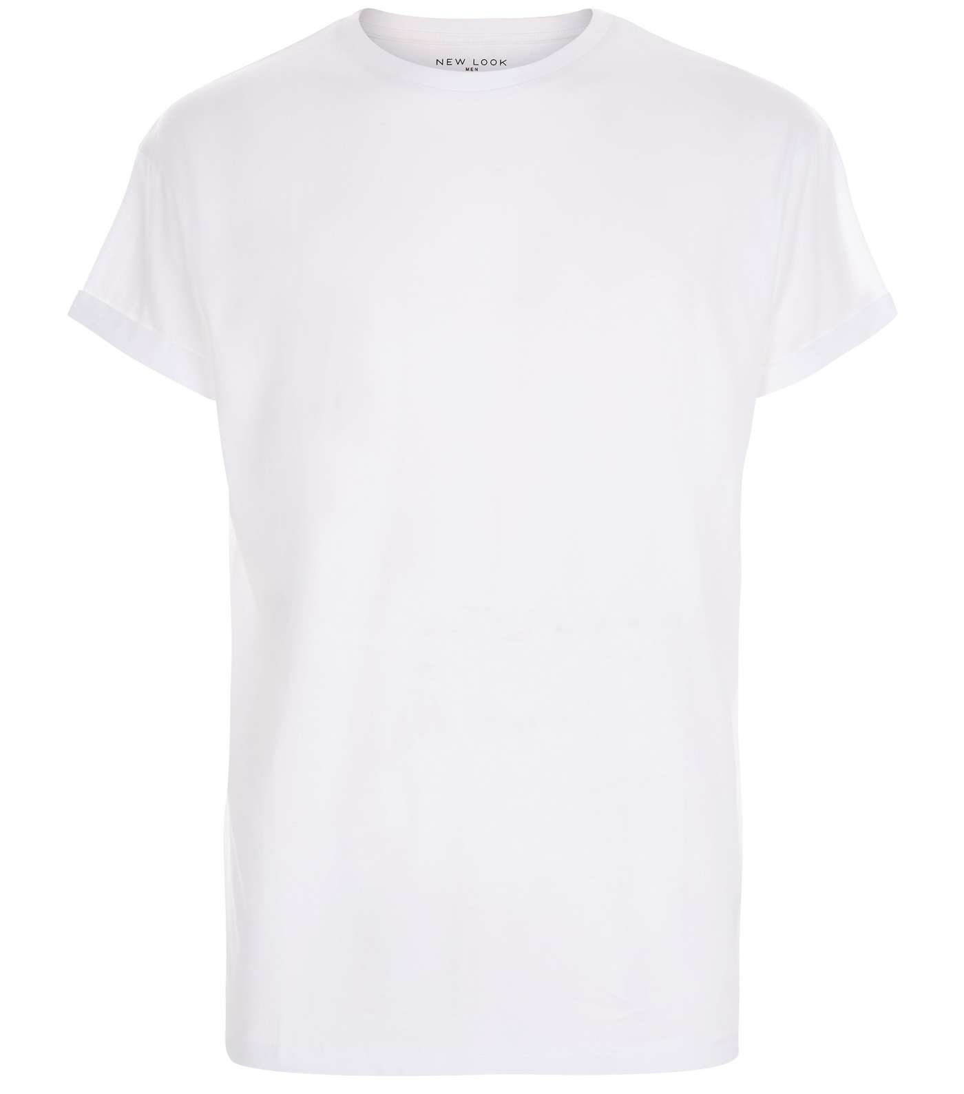White Cotton Short Sleeve T-Shirt Image 4