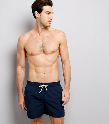 Navy Swim Shorts New Look