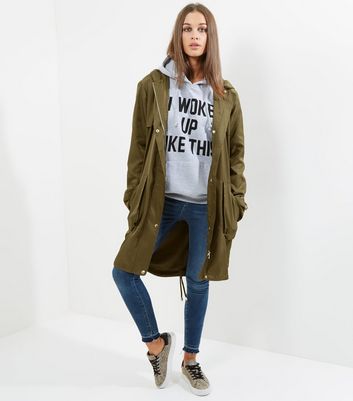 light khaki parka