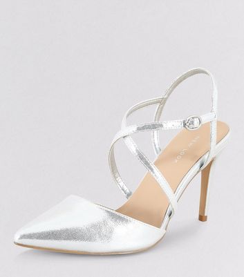 silver slingback shoes uk