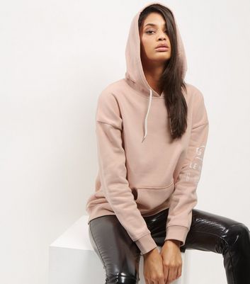 new look pink hoodie