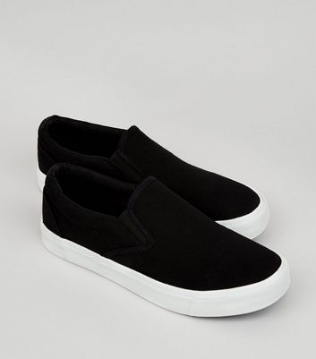 new look slip on trainers