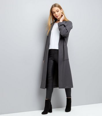 grey duster jacket