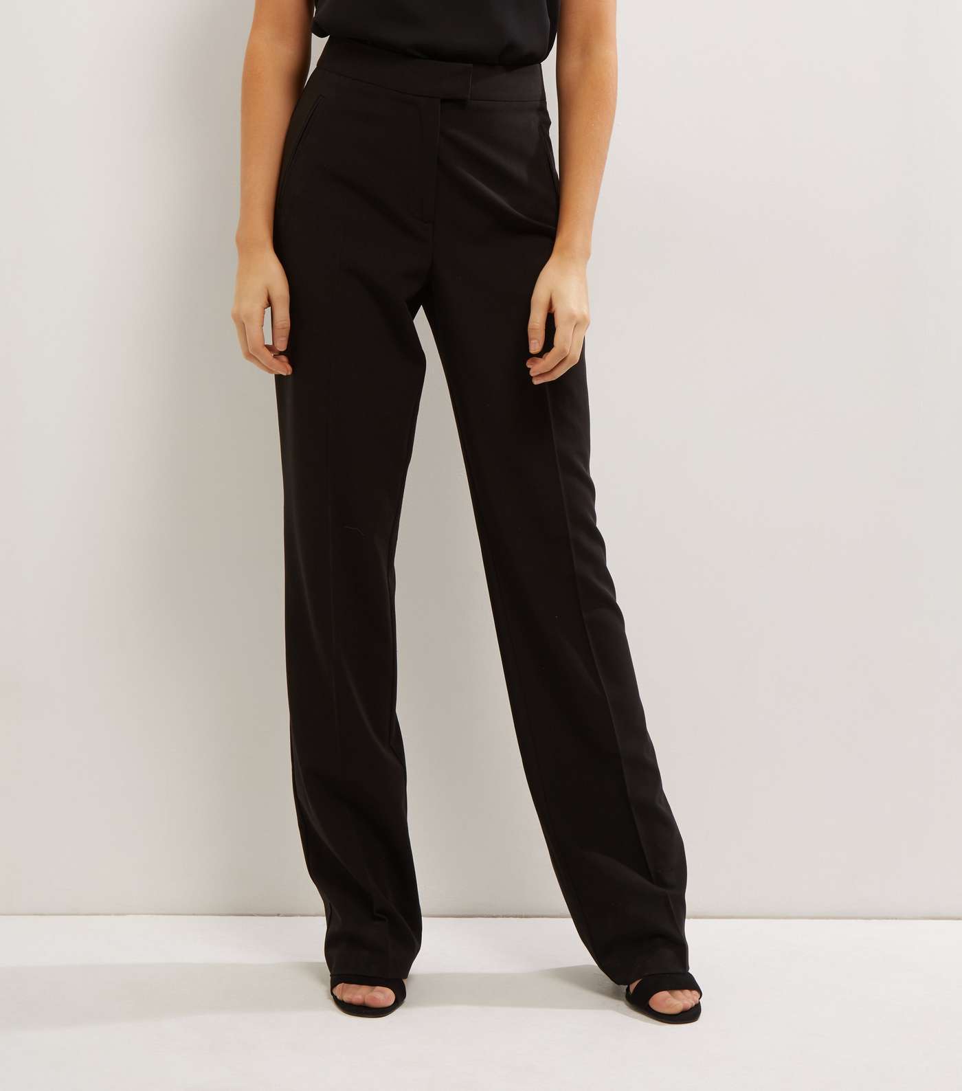Tall Black Bootcut Suit Trousers
