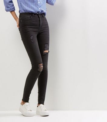 black ripped jeans tall