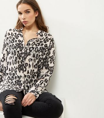 new look leopard print shirt