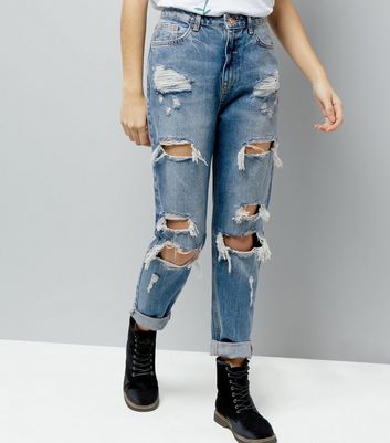 new look distressed jeans