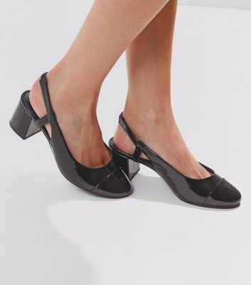 wide fit sling back shoes