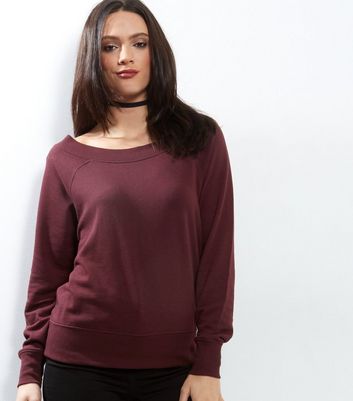 Wide neck sale womens sweatshirts