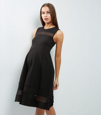new look black skater dress