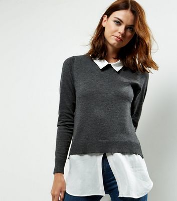 dark gray sweater outfit