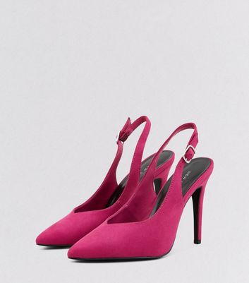pink slingback heels