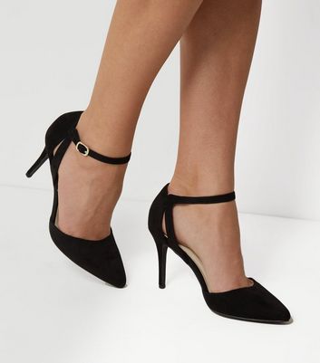 Black Comfort Pointed Heels | New Look