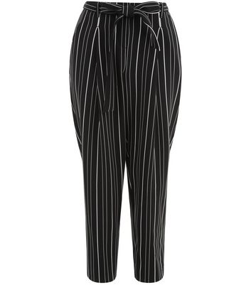 striped tie waist trousers